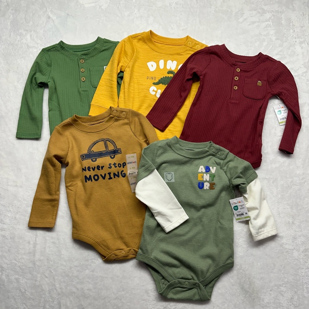 Baby Boy Long Sleeve Bodysuit Bundle Garanimals